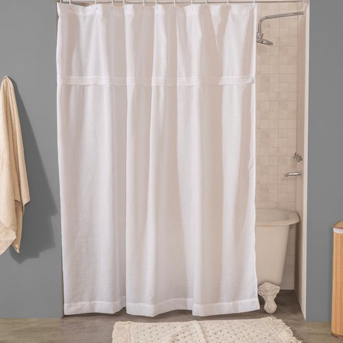 Cortina de Baño con Ojal Puntilla