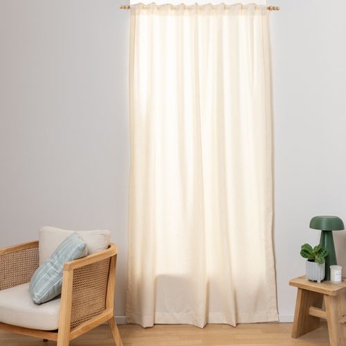 Cortina de Ambiente de Lino con Cintas Universales