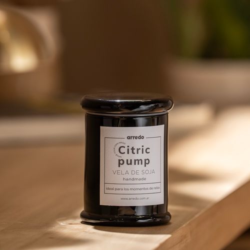 Vela Soja Aromática con Portavela de Vidrio