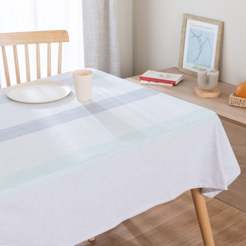 Mantel Chico Rectangular Franjas y Borlas