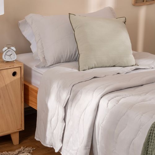 Cubrecama Twin Extra Suave Reversible Liso