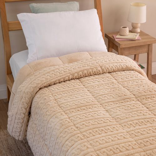 Acolchado Twin Jacquard con Corderito