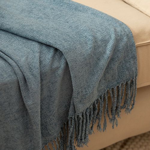 Manta Chenille con Flecos