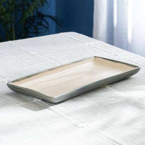 Bandeja Rectangular de Cerámica Artesanal