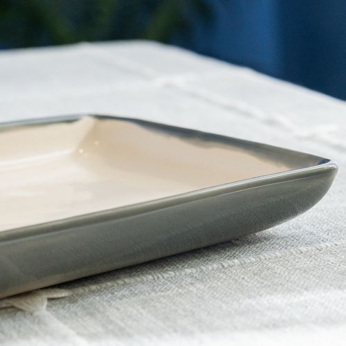 Bandeja Rectangular de Cerámica Artesanal
