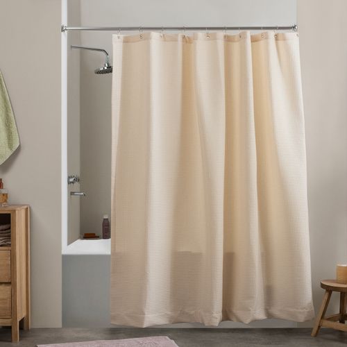 Cortina de Baño de Piqué con Ojalillos Metálicos