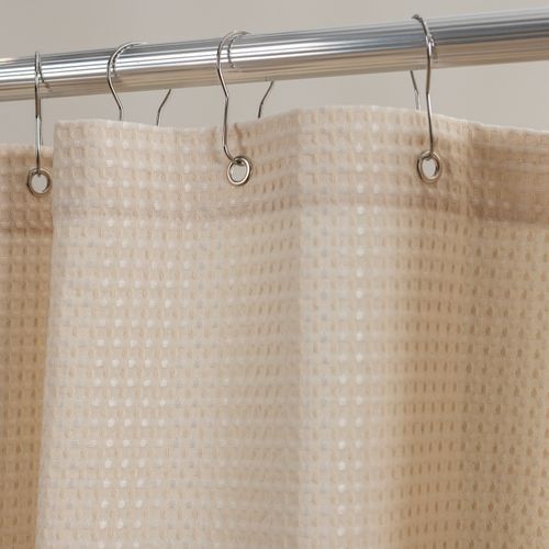 Cortina de Baño de Piqué con Ojalillos Metálicos