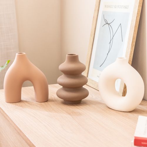 Set de 3 Floreros Modernos de Cerámica