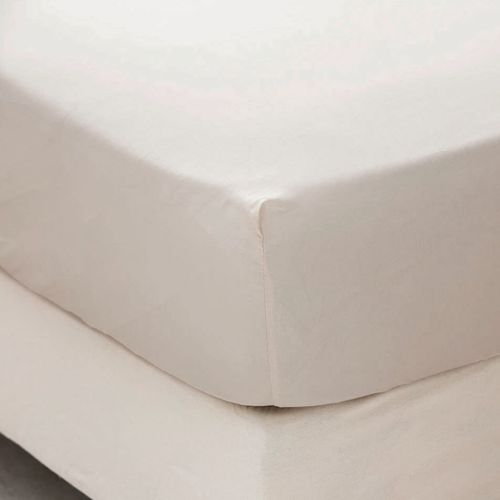 Sábana Ajustable Twin Algodón Blend Lisa