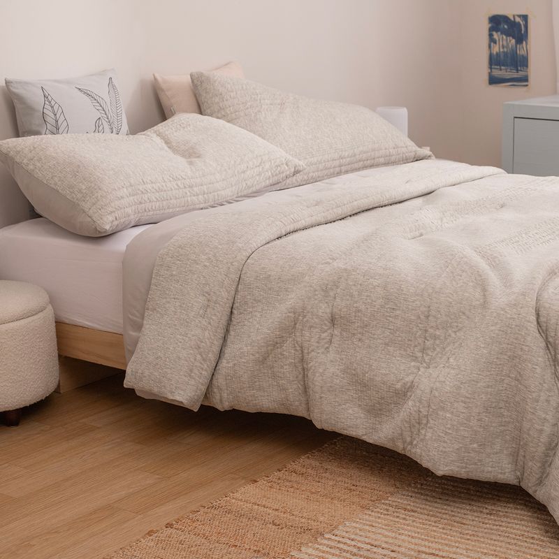 Acolchado-Queen-de-Jersey-Liso-con-Relieve-Rayado