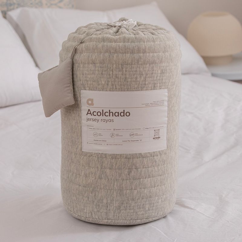 Acolchado-Queen-de-Jersey-Liso-con-Relieve-Rayado