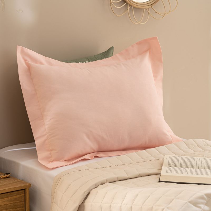Funda-de-Almohadon-de-Algodon-Lisa-Colores-con-Pestaña