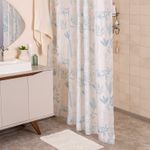Set-de-Cortina-de-Baño-Floral-con-Ganchos-Dobles