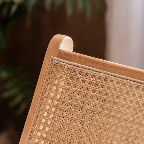 Poltrona Nordica de Ratán con Esterillas Plegable