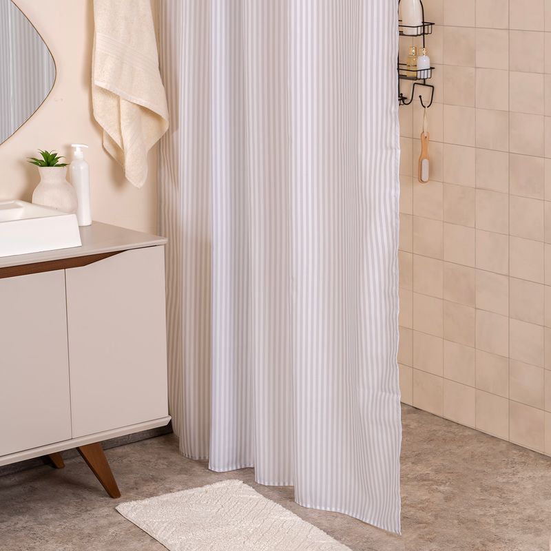 Set-de-Cortina-de-Baño-Rayada-con-Ganchos-Dobles