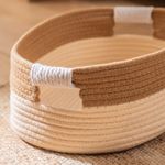 Contenedor-Rectangular-Chico-de-Algodon-Bicolor-con-Manijas-Trenzas
