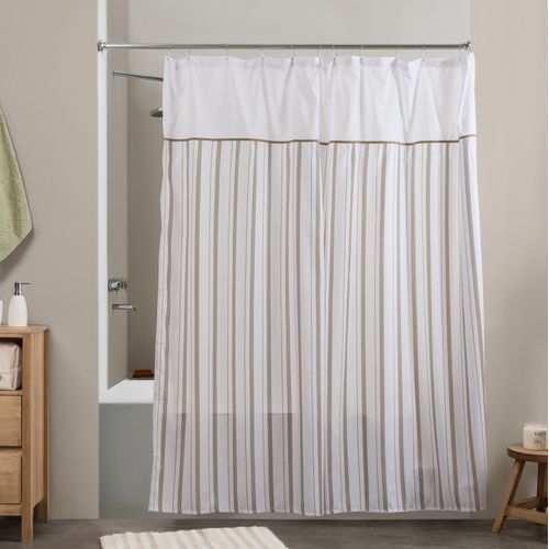 Cortina de Baño con Ojal Raya Espiga