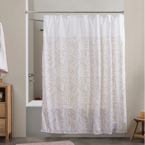 Cortina de Baño Con Ojal  Hojas Bambú
