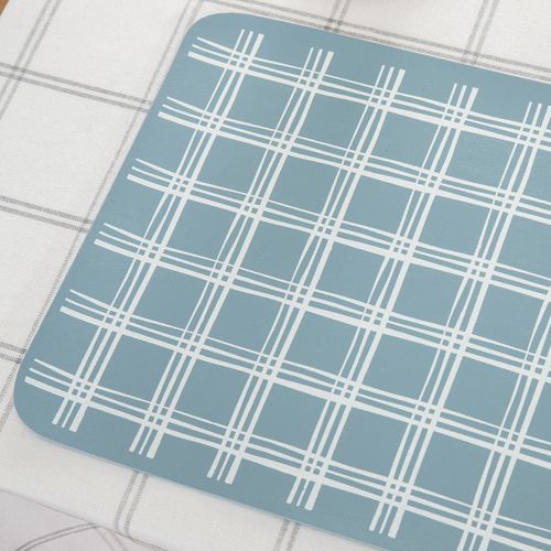 Individual De Mesa Triple Cuadro