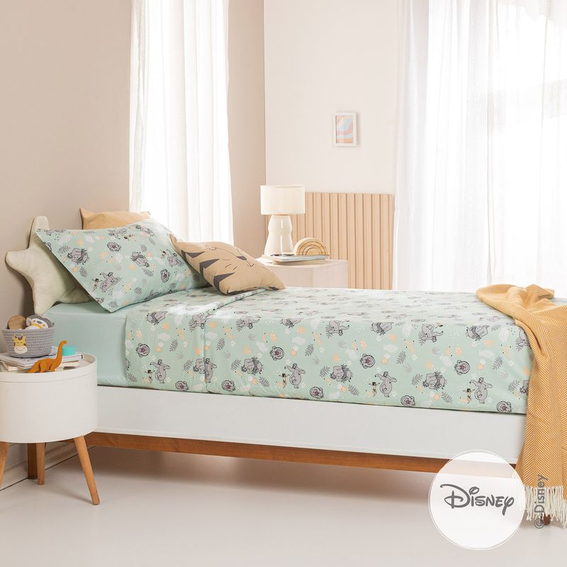 Juego-de-Sabanas-1-Plaza-Algodon-Disney-el-Libro-de-la-Selva