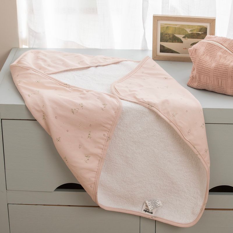 Bata-de-Baño-de-Bebe-Grande-con-Capucha-de-Jersey-Familia-Patitos