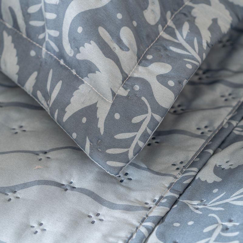 Cubrecama-Twin-Size-Reversible-Vuelo-de-Hojas