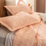 Cubrecama-King-Reversible-Flores-Ornamentales