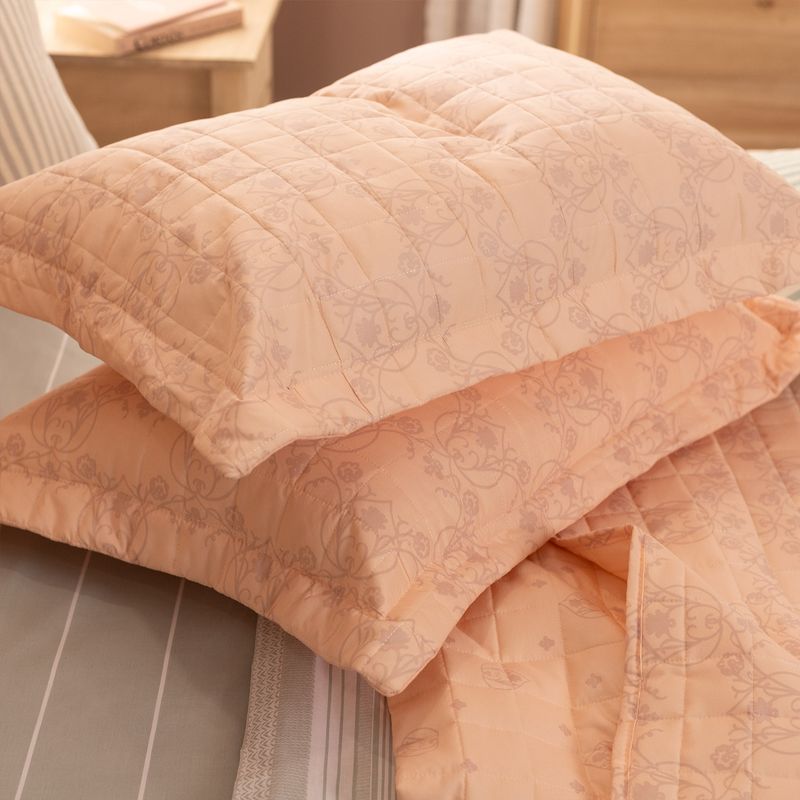 Cubrecama-King-Reversible-Flores-Ornamentales