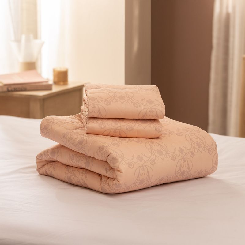 Cubrecama-King-Reversible-Flores-Ornamentales
