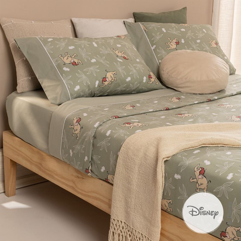 Juego-de-Sabanas-Extra-Queen-Algodon-Disney-el-Libro-de-la-Selva-Elefante