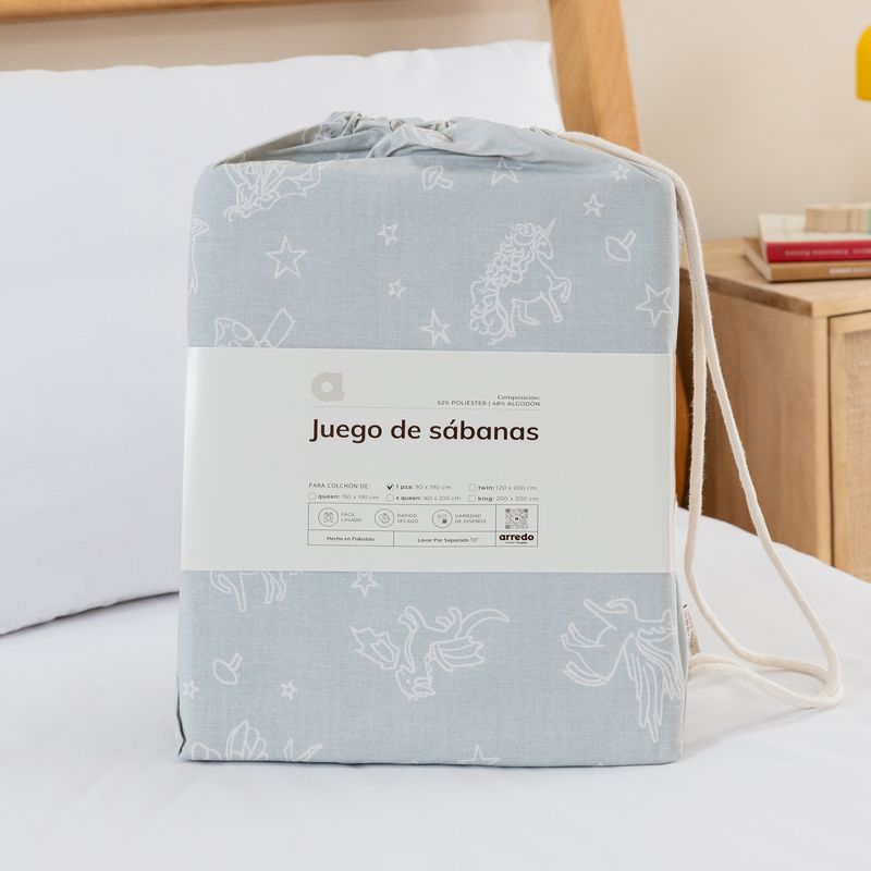 Juego-de-Sabanas-1-Plaza-Algodon-Blend-Bosque-Encantado