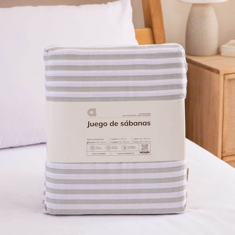 Juego-de-Sabanas-Twin-Algodon-Blend-Gris-a-Rayas