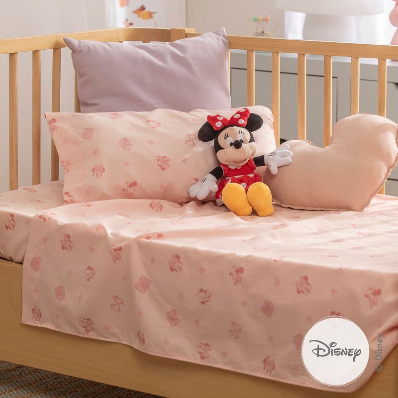 Juego-de-Sabanas-Cuna-Algodon-Blend-Disney-Minnie-Star