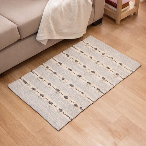 Alfombra de Algodón Texturada con Relieve