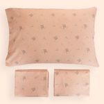 Juego-de-Sabanas-1-Plaza-Algodon-Blend-Estampado-Flor-Corazon