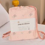 Juego-de-Sabanas-1-Plaza-Algodon-Blend-Estampado-Flor-Corazon