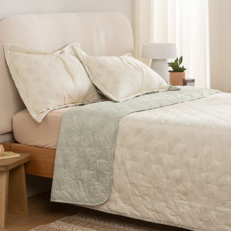 Cubrecama-King-Reversible-Hojas-Pinceladas