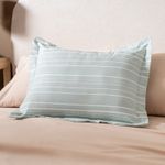 Funda-de-Almohadon-con-Pestañas-Algodon-Blend-Rayas