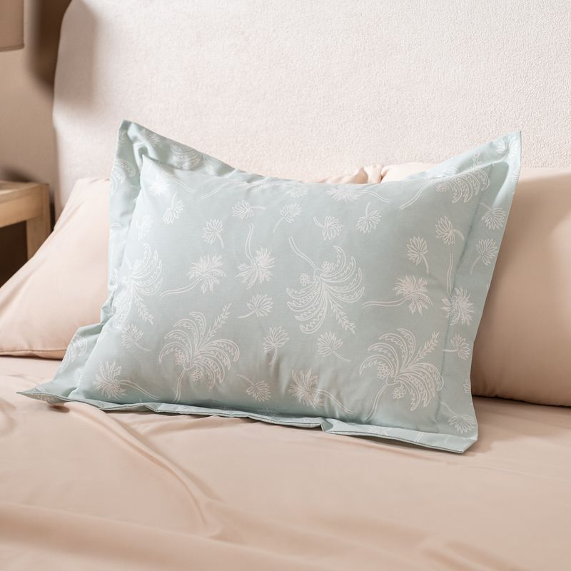 Funda-de-Almohadon-con-Pestañas-Algodon-Blend-Palm-Truth