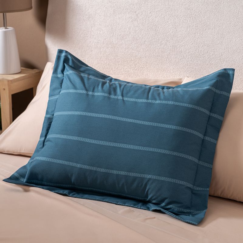 Funda-de-Almohadon-con-Pestañas-Algodon-Blend-Rayada