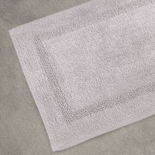 Alfombra de Baño Lisa con Marco Texturado
