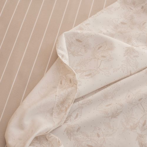 Juego de Sábanas King Flores y Lunares