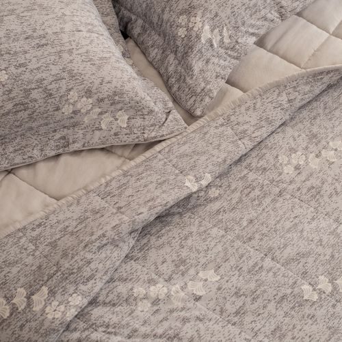 Cubrecama Queen Cooling Efecto Frío Hojas