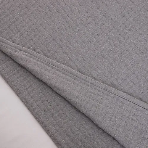 Cubrecama Twin de Algodón Waffle Rustico