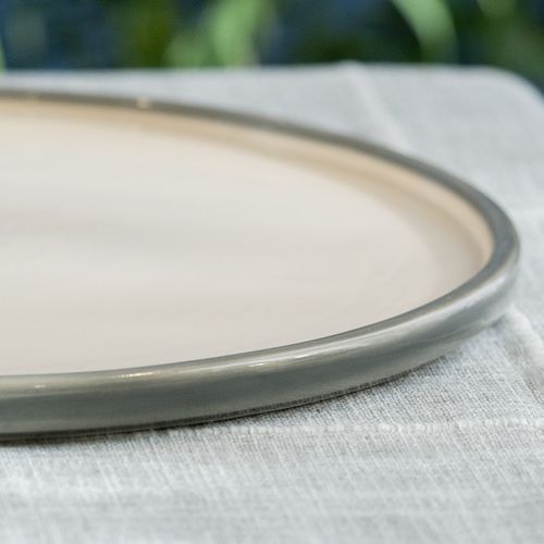 Plato Playo Redondo de Cerámica Artesanal