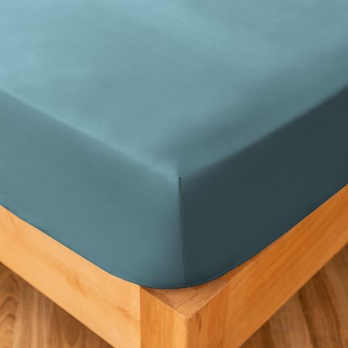 Sábana Ajustable King Algodón Blend Lisa