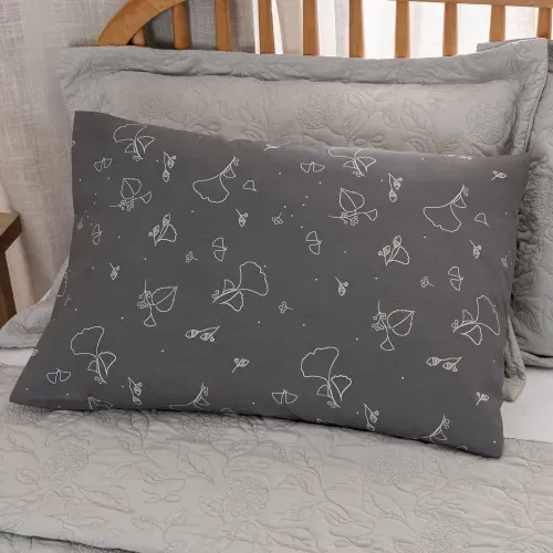 Funda de Almohada King Algodón Blend Ginko Hoja