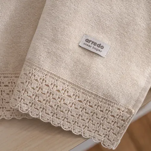 Toalla de Visita Velour Puntilla