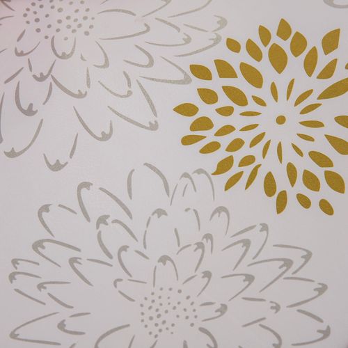 Mantel Chico Rectangular Ecocuero Antimanchas Flores y Mandalas