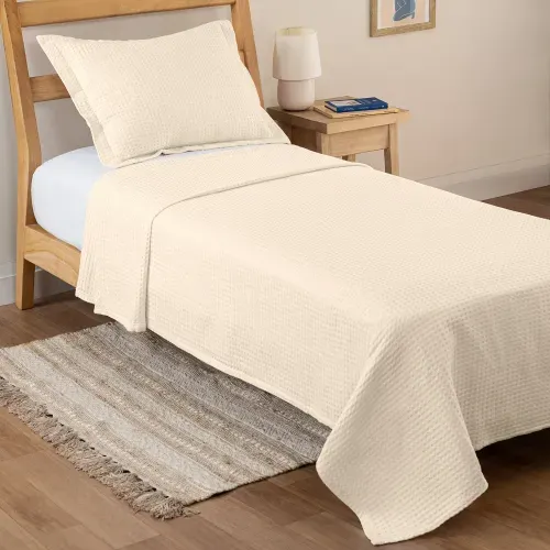 Cubrecama Twin Nido de Abeja Grande